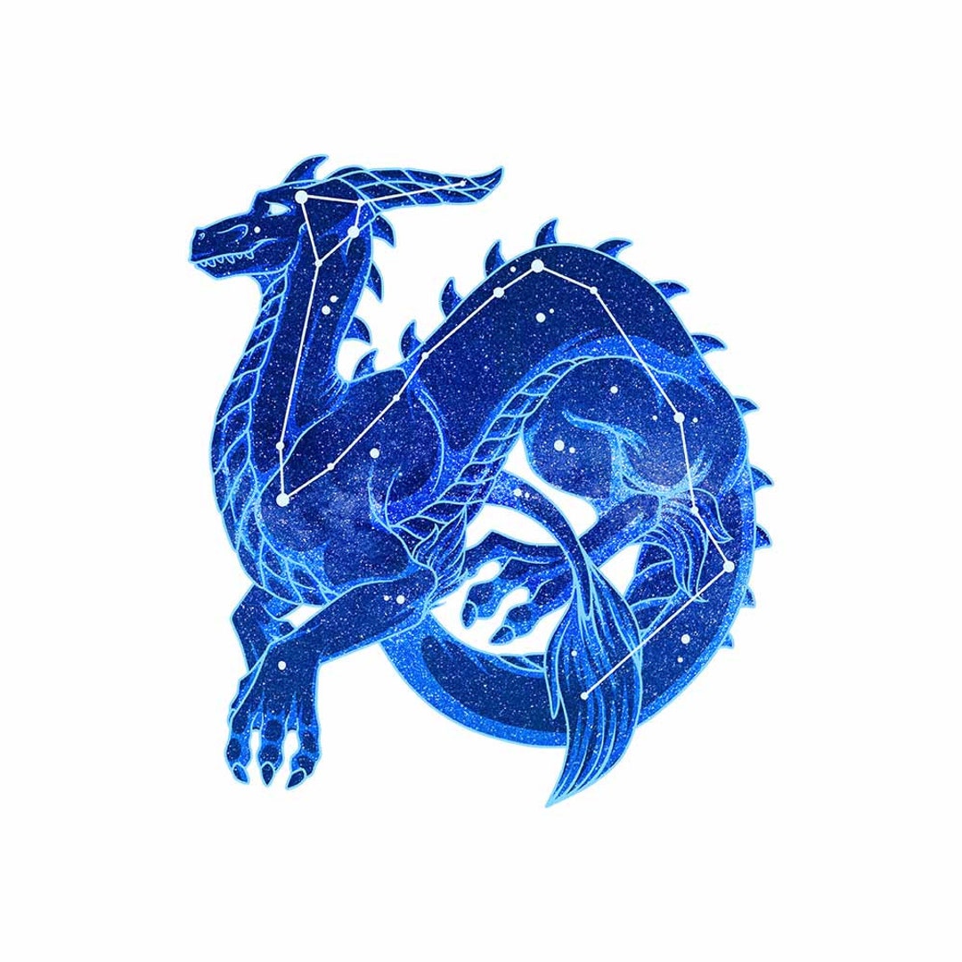 Constellation draco the dragon vinyl sticker inch