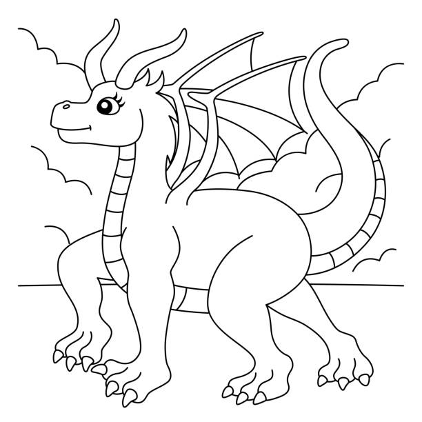 Draco the dragon constellation stock illustrations royalty