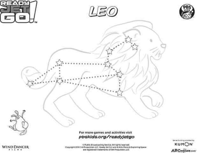 Leo constellation kids coloring pages kids for parents