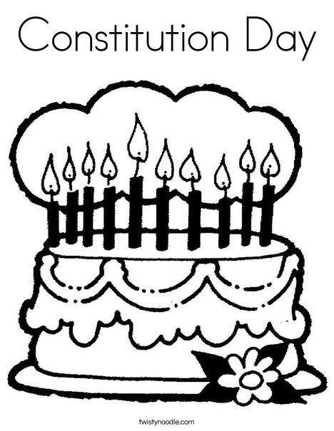 Constitution day coloring page