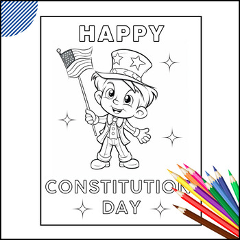 Us constitution day coloring pages