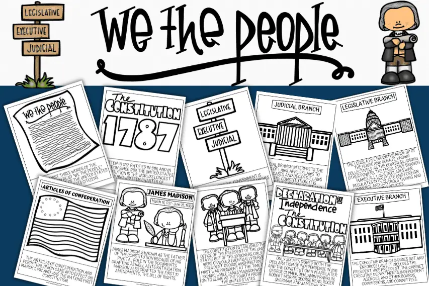 Free constitution coloring pages