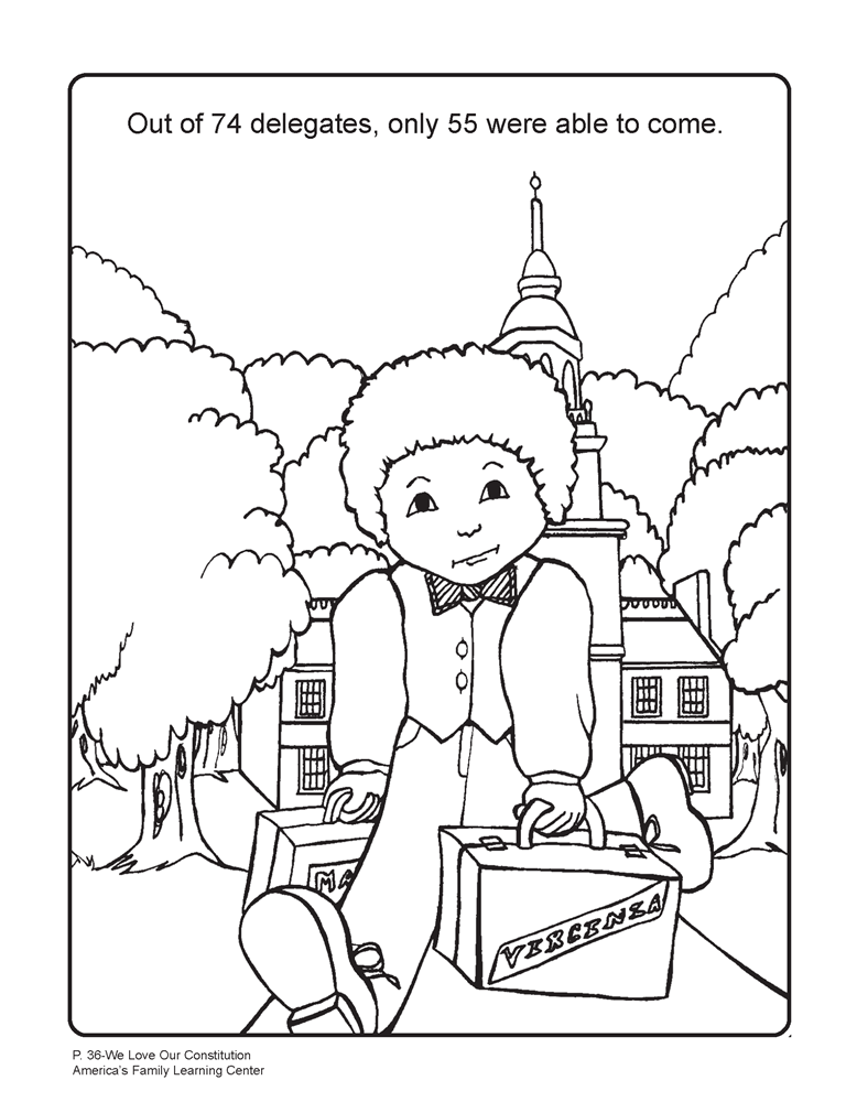 We love our constitution the signing coloring book aff