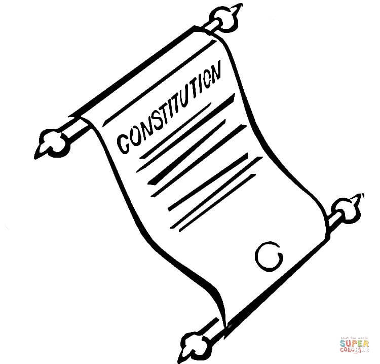 Constitution coloring page free printable coloring pages