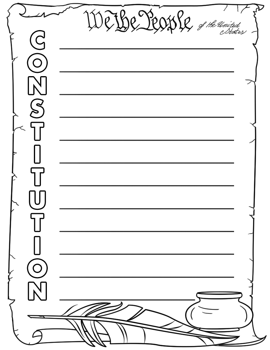 Constitution acrostic poem template free printable papercraft templates
