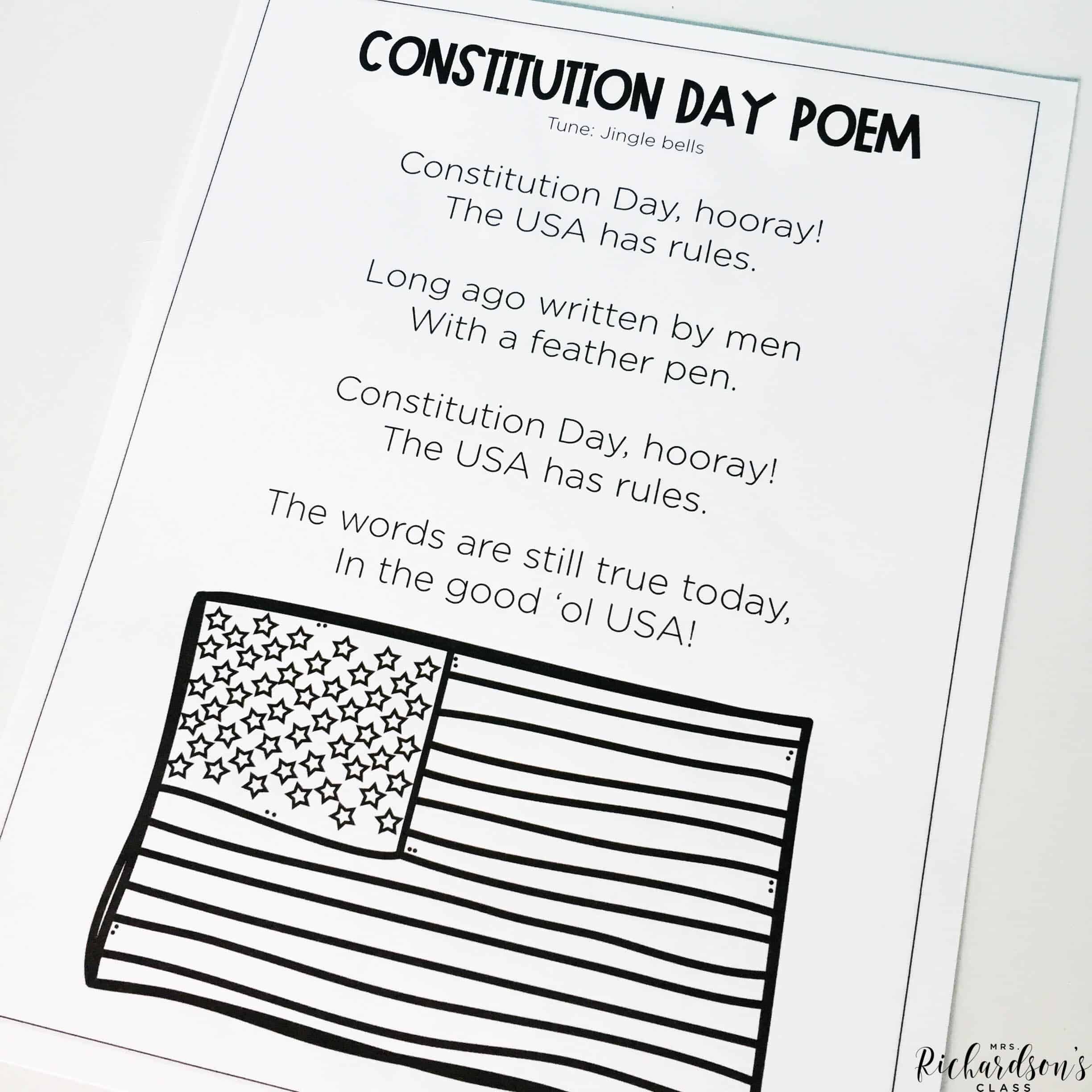 Constitution day freebie