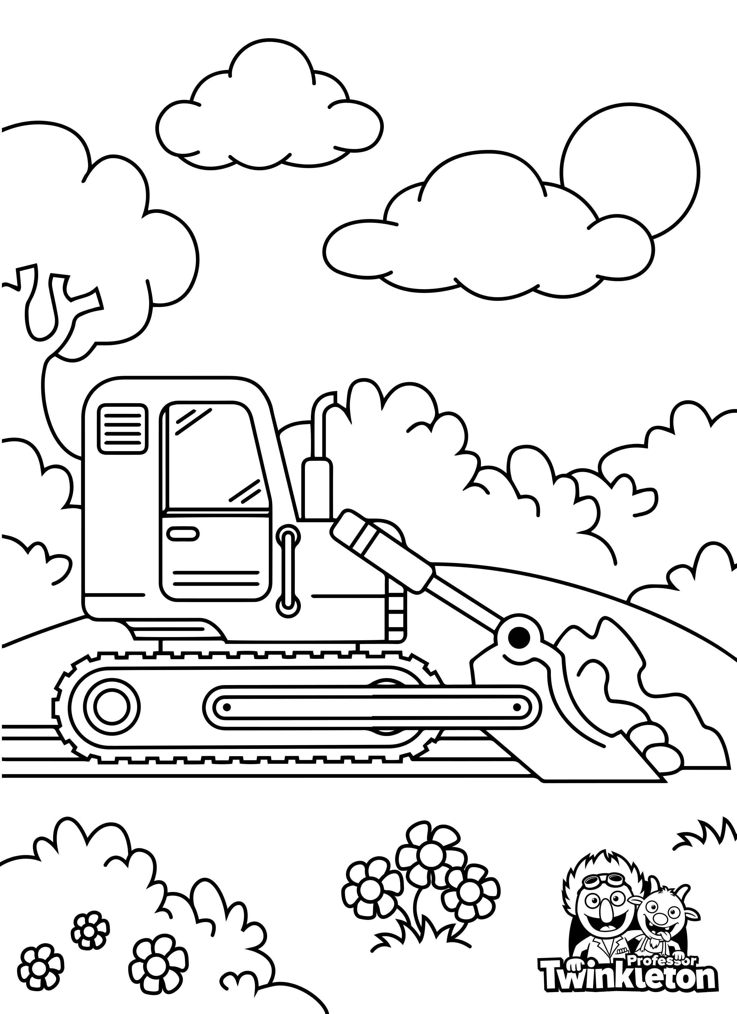 Construction coloring pages â