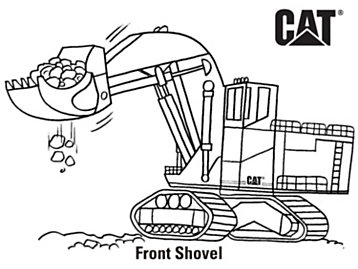 Equipment coloring pages erpillar