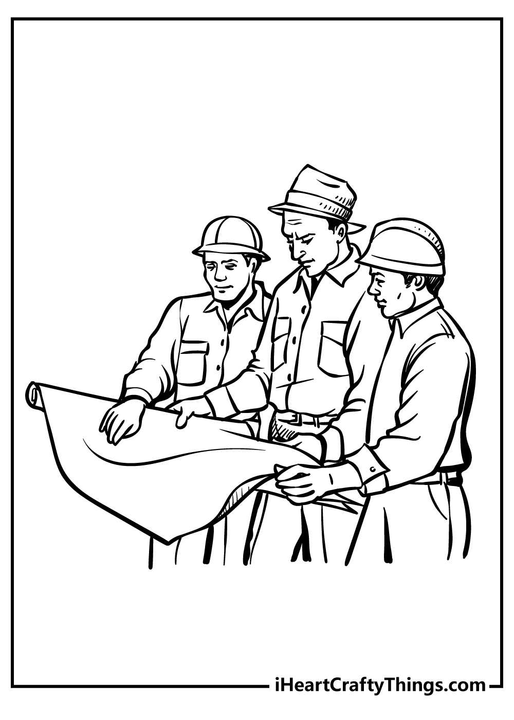 Construction coloring pages free printables
