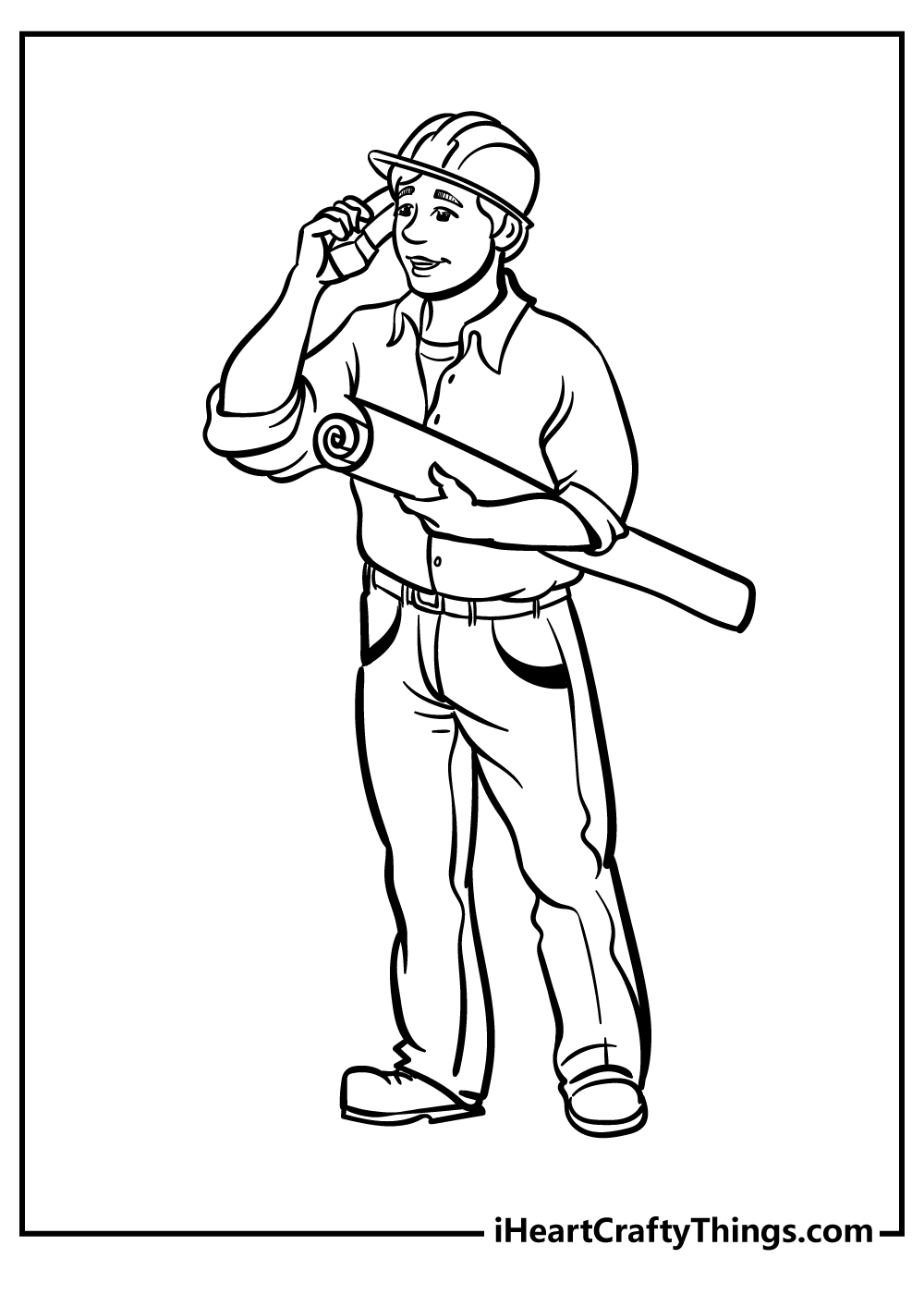 Construction coloring pages free printables
