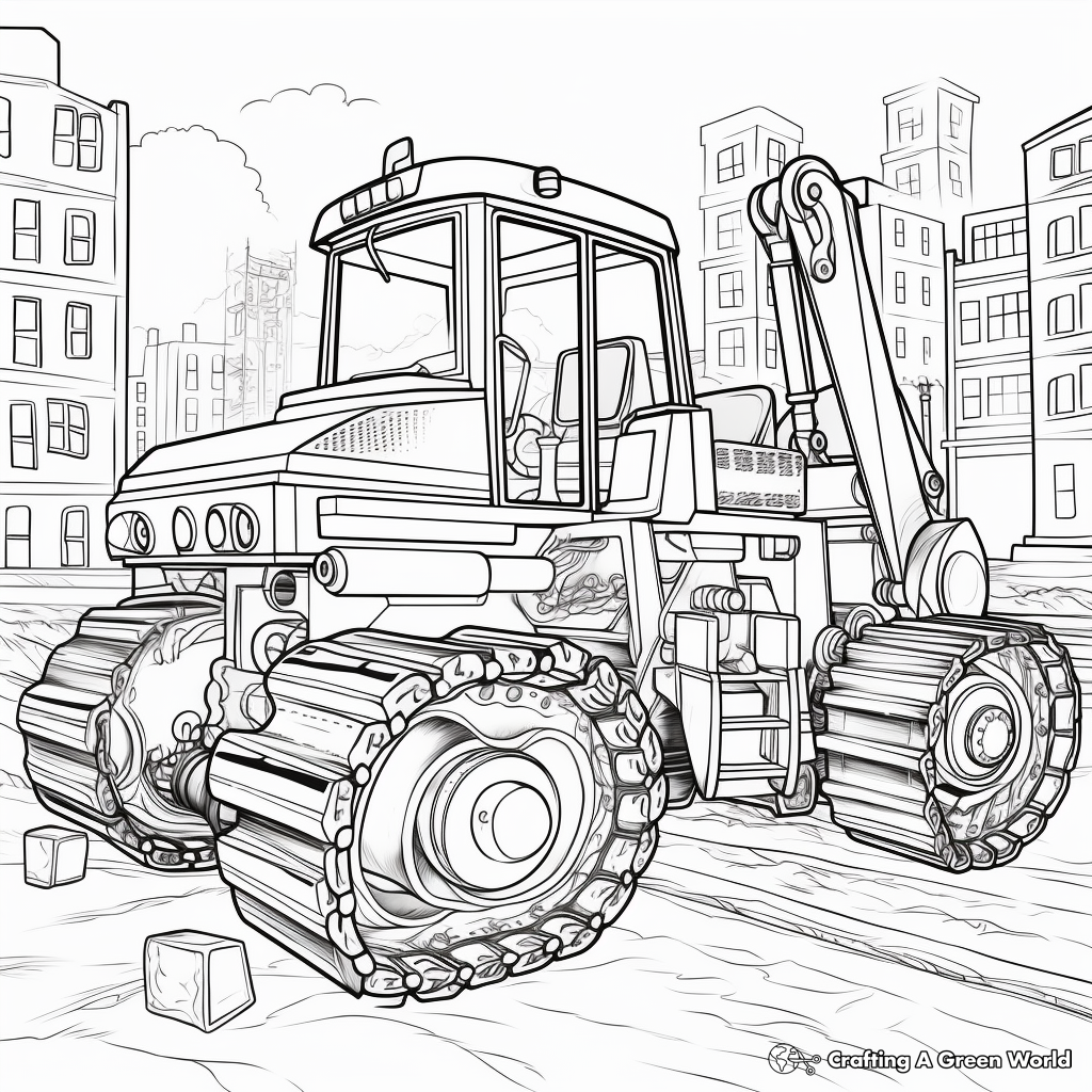 Construction coloring pages