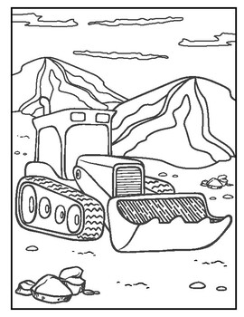 Constructiontrucks coloring pages for kids pdf by growing primary minds