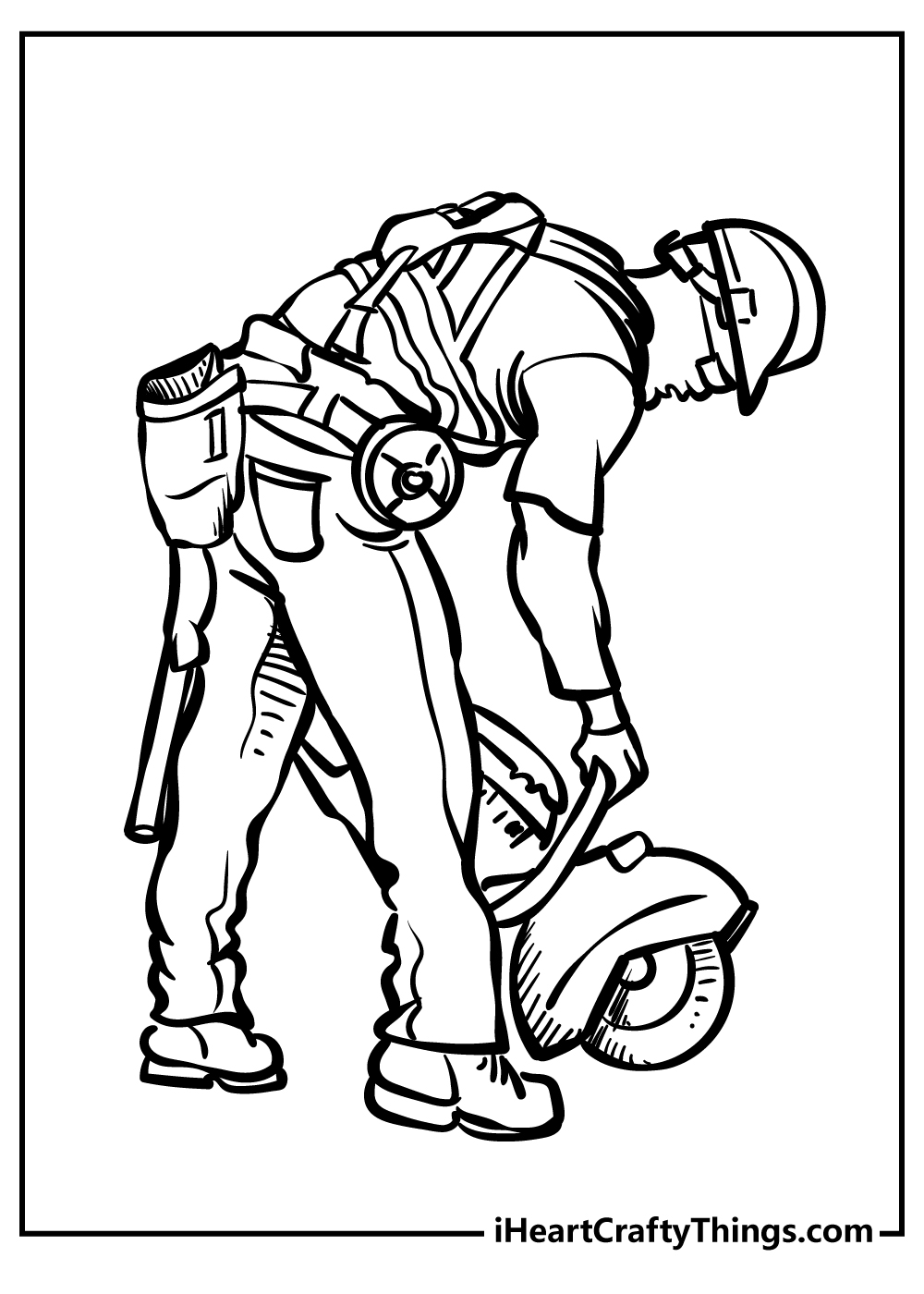 Construction coloring pages free printables