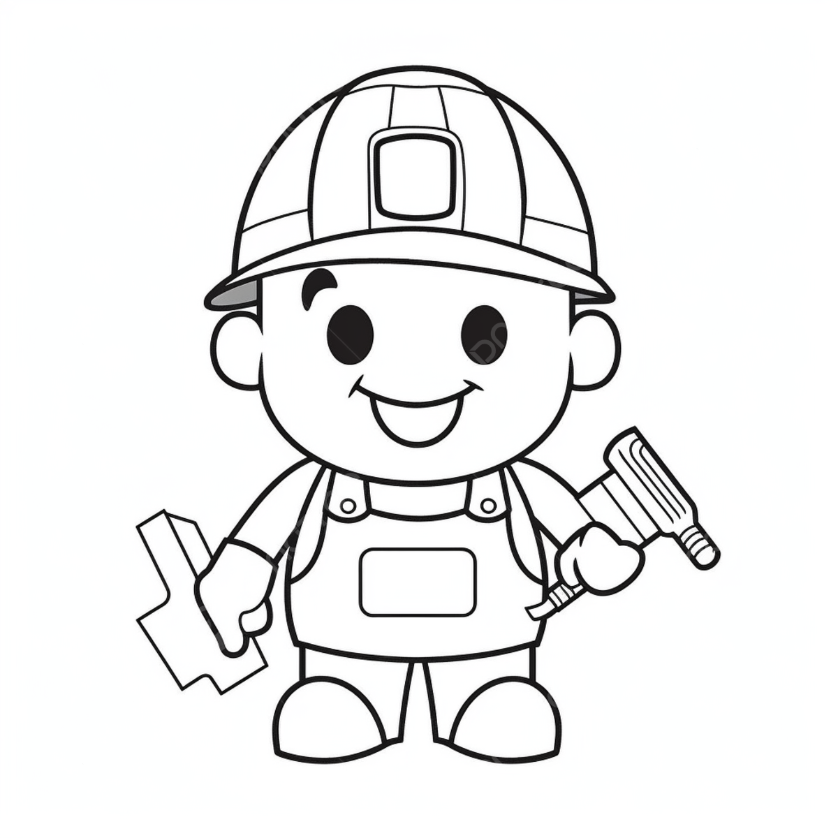 Workers coloring page png transparent images free download vector files