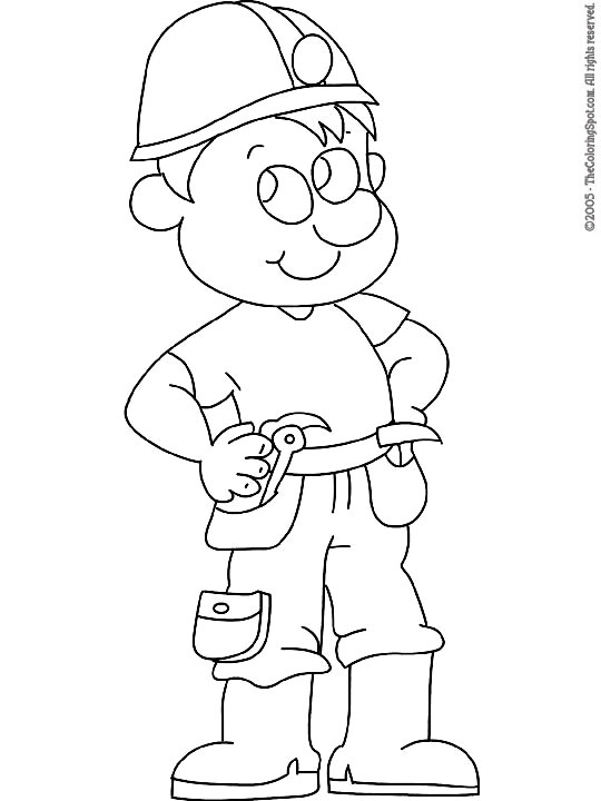 Construction worker coloring page audio stories for kids free coloring pages colouring printables