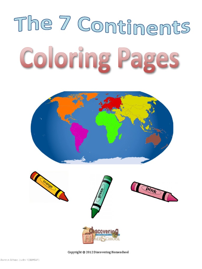 The continents coloring pages pdf continent intellectual works