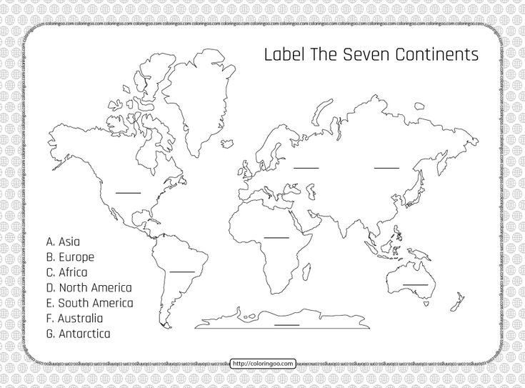 Label the seven continents pdf worksheet planet coloring pages continents jupiter planet