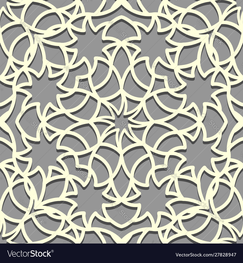 Wallpaper seamless pattern for continuous vector image