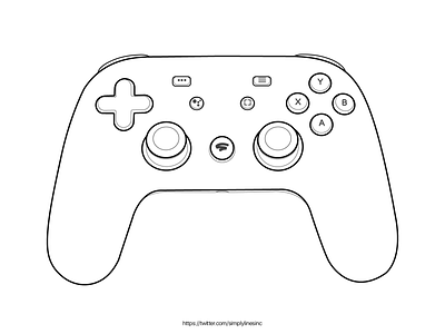 Game controller by simply lines on