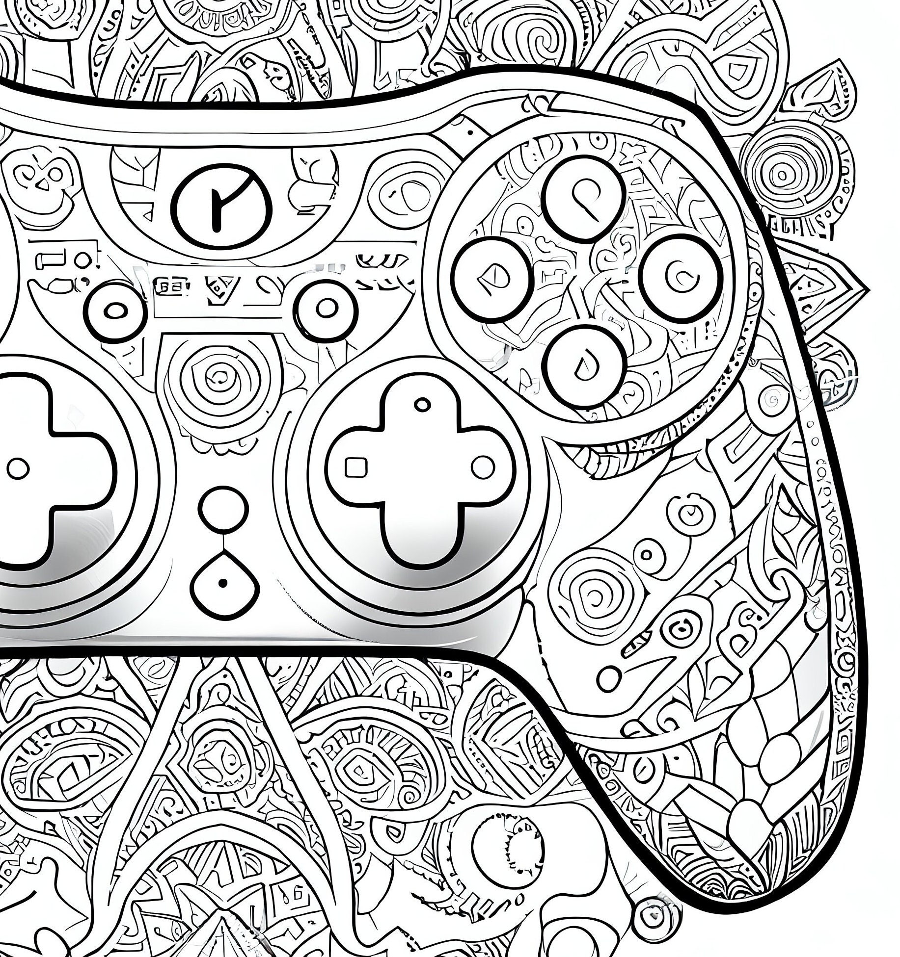 Buy pack stress relief coloring pages gaming controller digital print detailed mandala dragon instant download set coloring books adults online in india