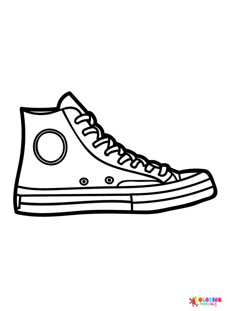 Sneaker coloring pages