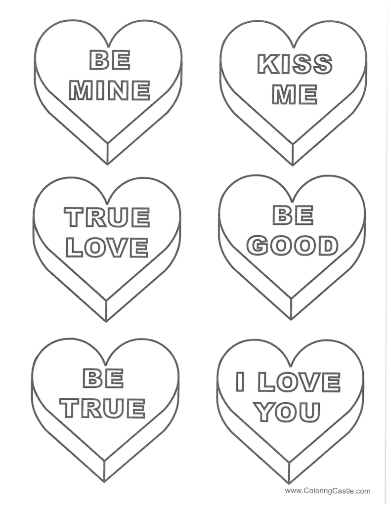 Valentines coloring pages