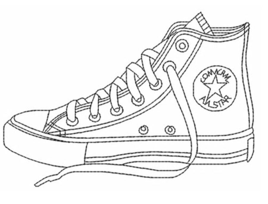 Sneaker coloring pages by coloringpageswk on