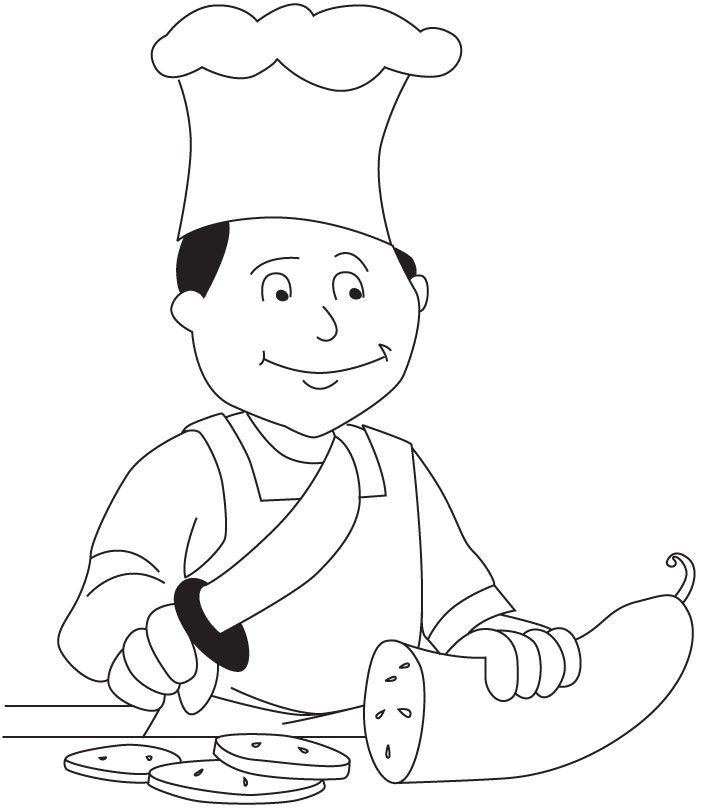 Chef coloring page download free chef coloring page for kids best coloring pages coloring pages barbie coloring pages barbie coloring