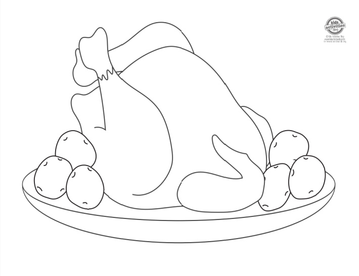 Festive thanksgiving coloring pages for kids kids activities blog