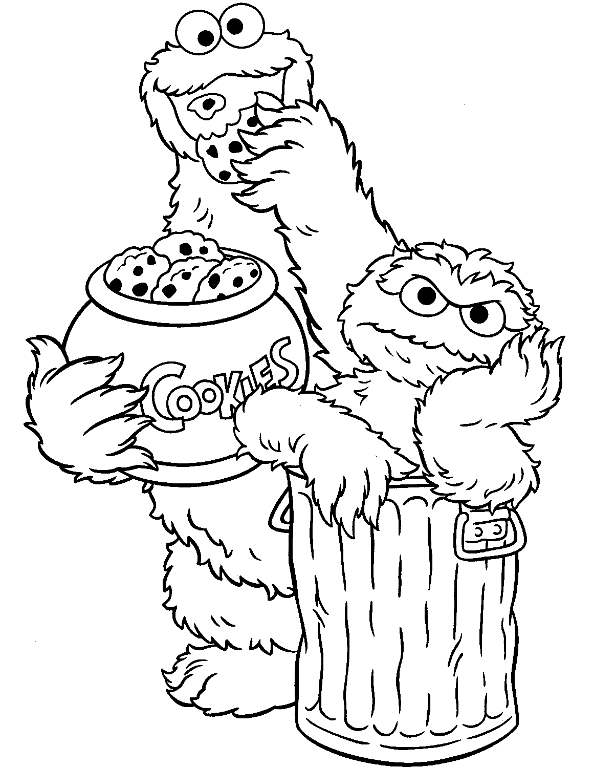 Sesame street coloring pages printable for free download