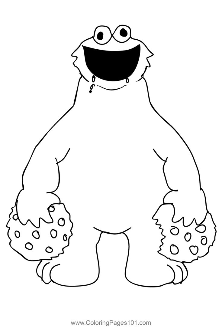 Cookie monster coloring page monster coloring pages coloring pages monster cookies