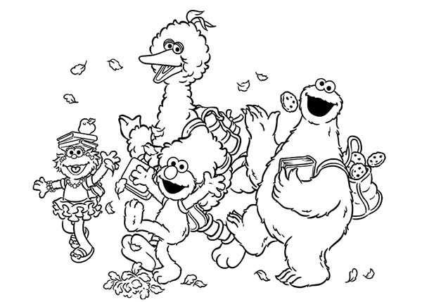 Coloring pages sesame street cookie monster coloring pages