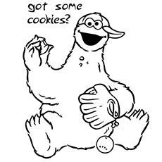 Top free printable cookie monster coloring pages online