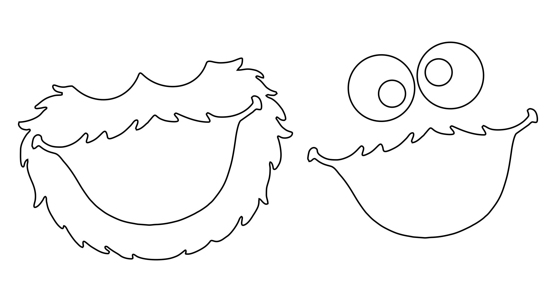 Best cookie monster face template printable pdf for free at