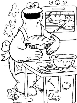 Sesame street coloring page