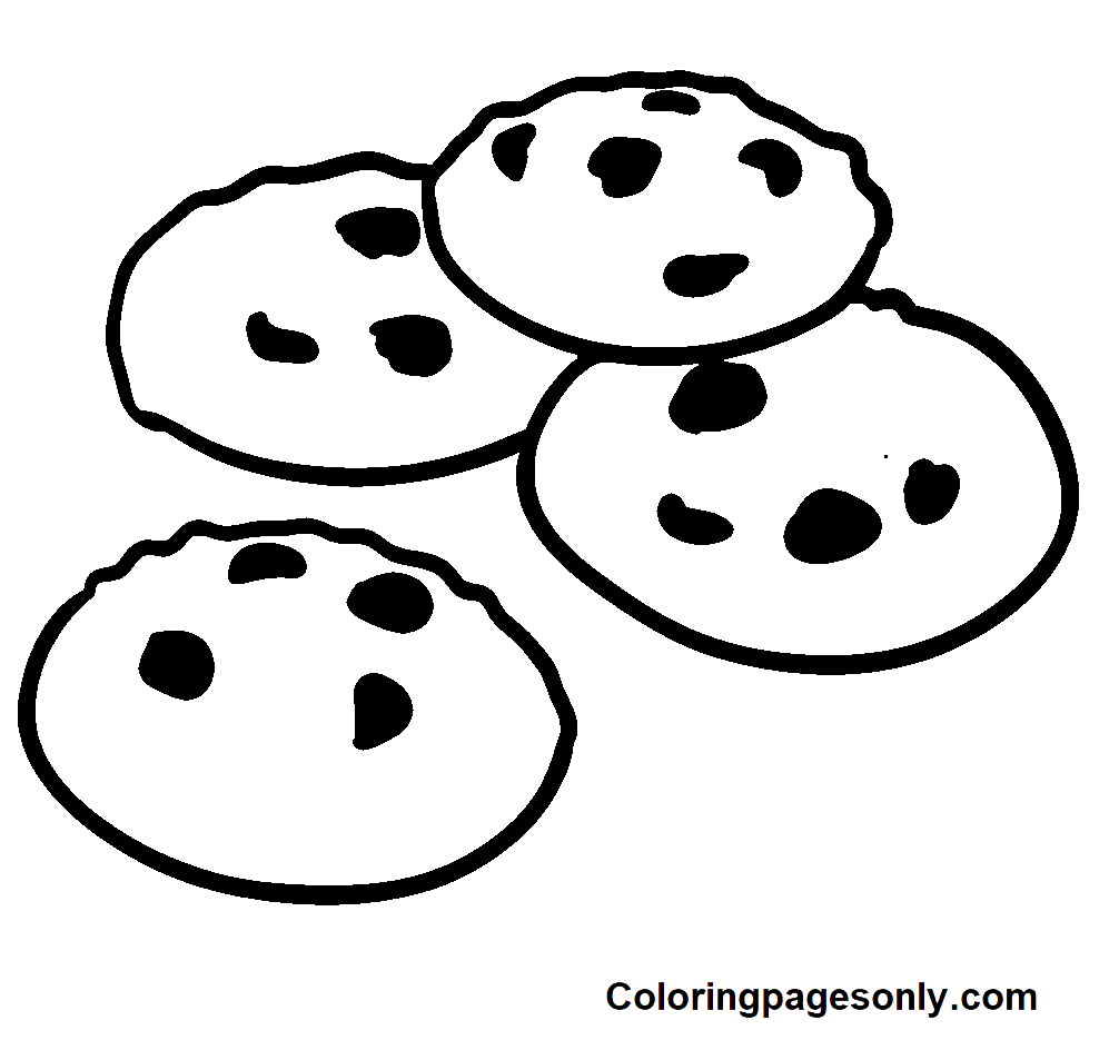 Cookie coloring pages printable for free download