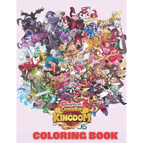 Cookie run kingdom coloring book amazing illustrations for kids children teen adults to color and stimulate creativity great gift for all cookie run kingdom lovers jobe paige e books