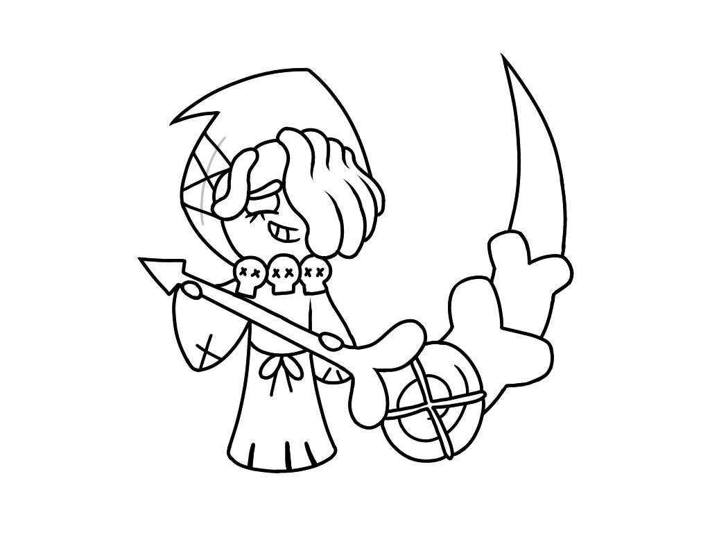 Tried making a licorice cookie coloring page rcookierun