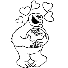Top free printable cookie monster coloring pages online