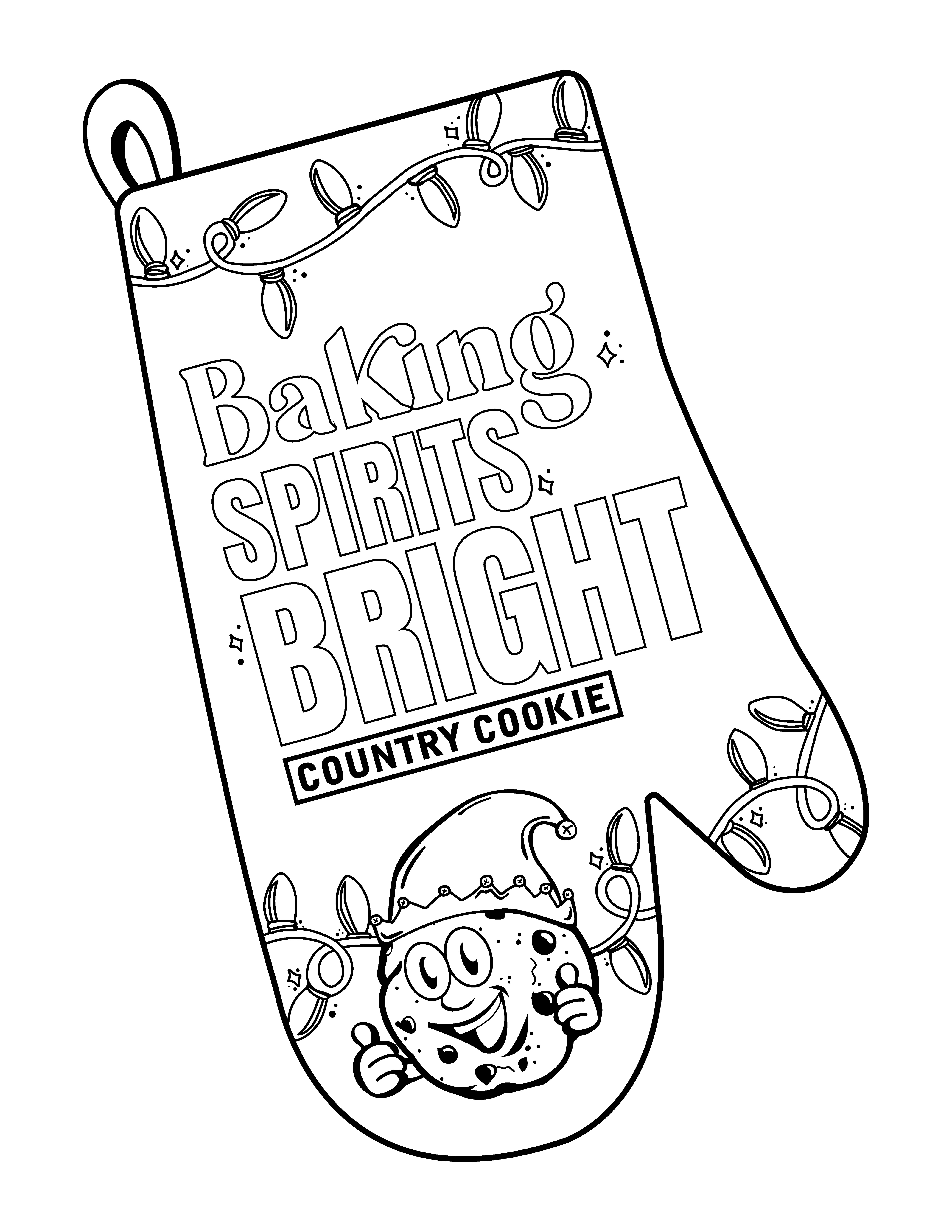 Coloring pages â country cookie