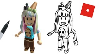 How to draw roblox cookie swirl c avatar step