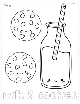 Food coloring pages by the kinder kids tpt