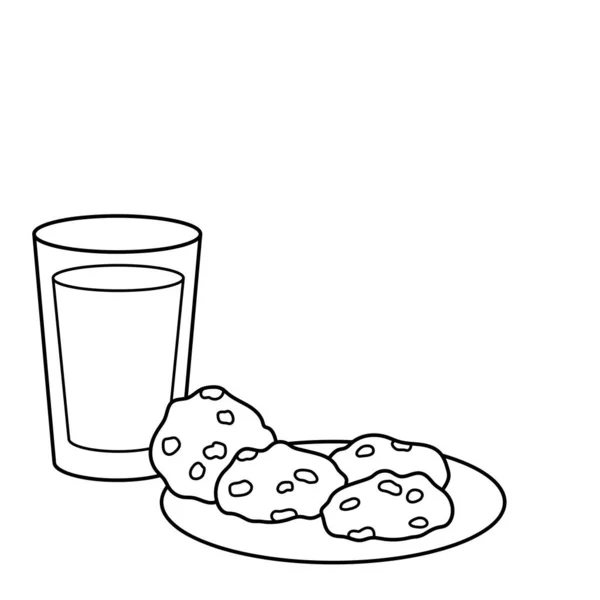 Cookies and milk vector images