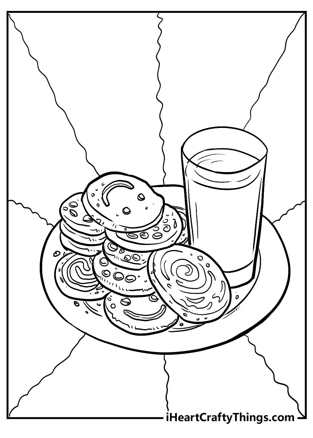 Printable cookies coloring pages updated