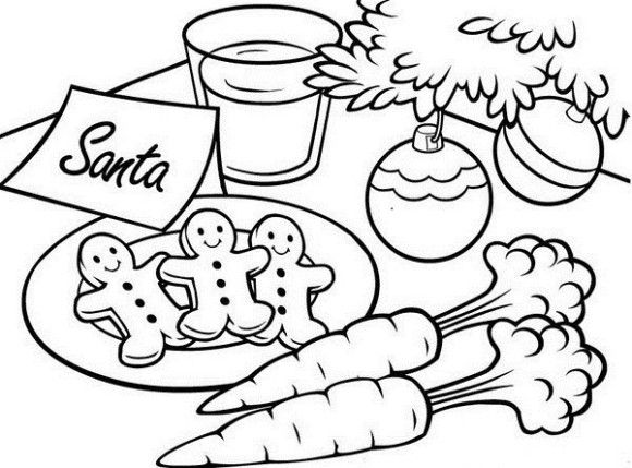 Santa coloring pages