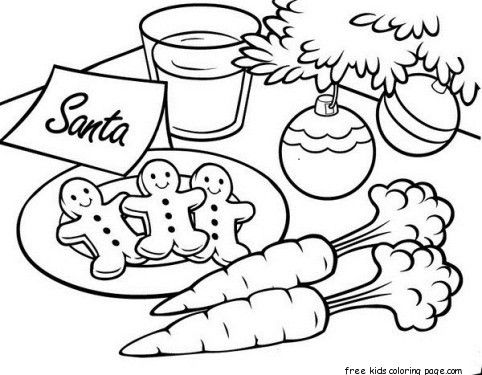 Printable christmas gingerbread cookies for santa coloring pages santa coloring pages free disney coloring pages christmas coloring pages