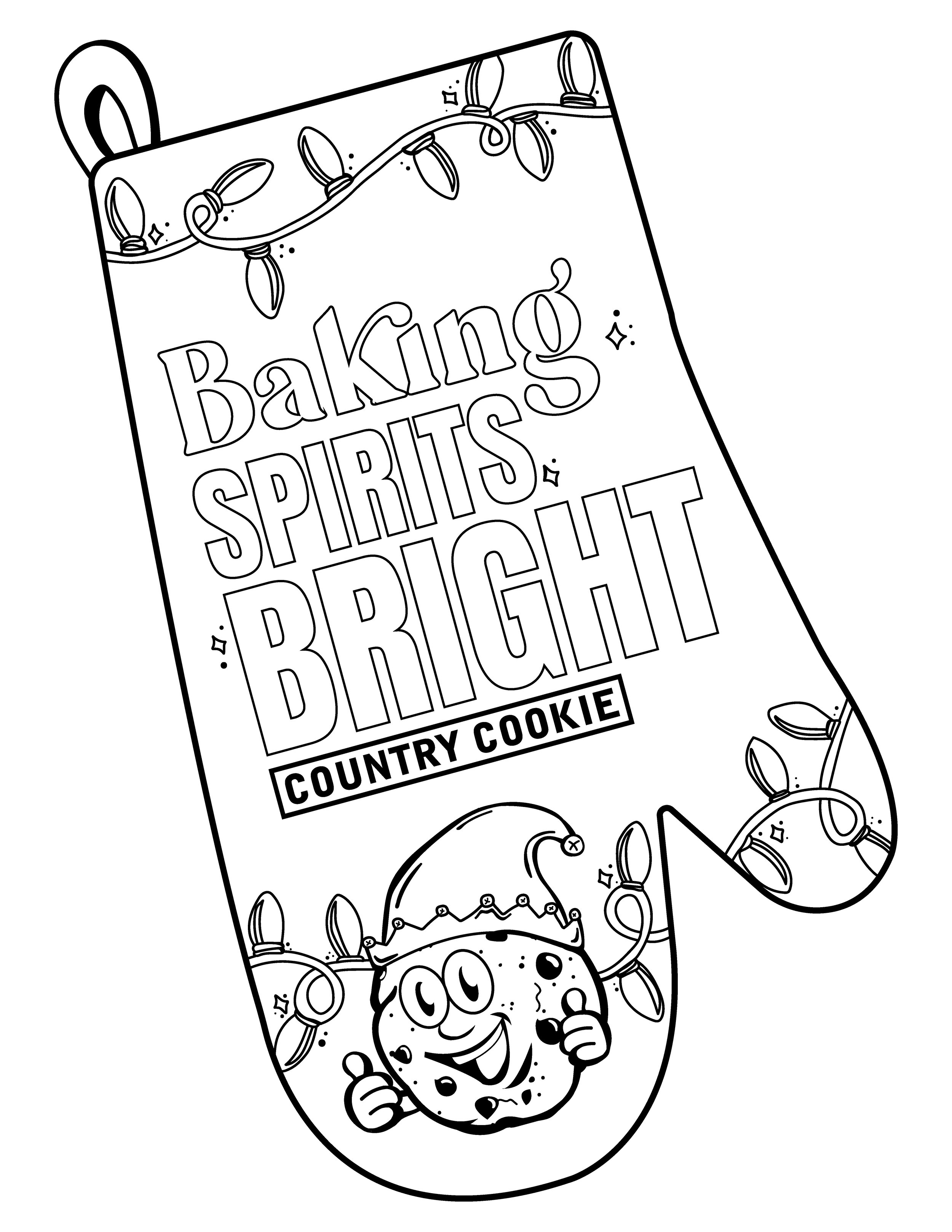 Coloring pages â country cookie