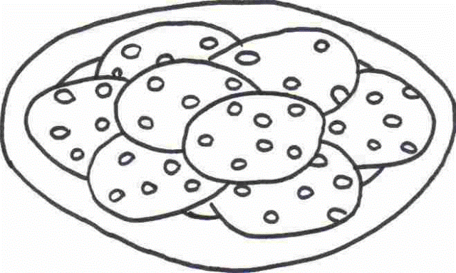 Cookies coloring sheet