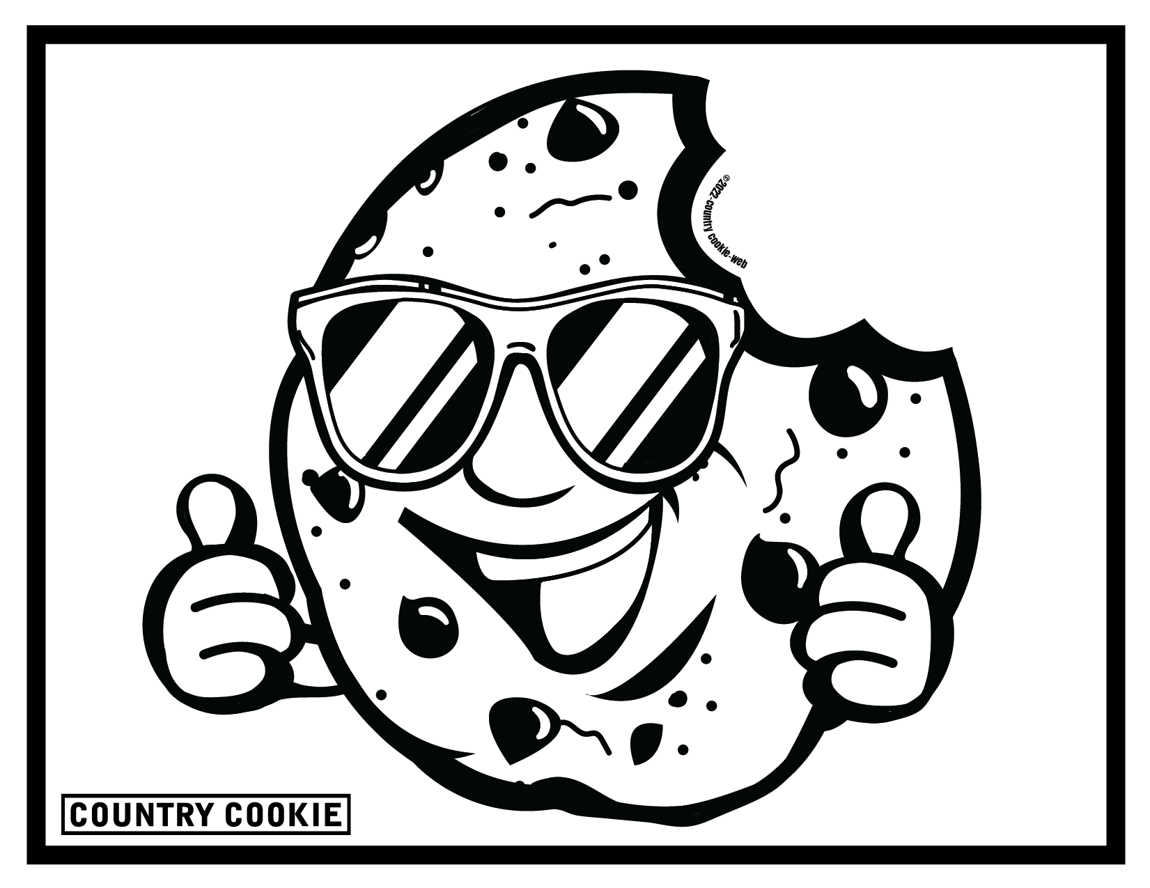 Coloring pages â country cookie