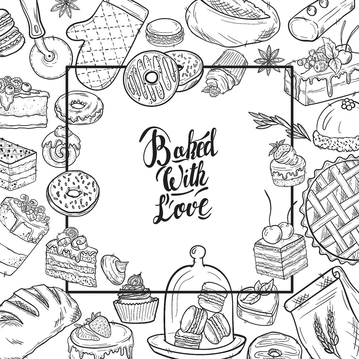 Food coloring pages free printable coloring pages of food that will make your stomach growl printables mom